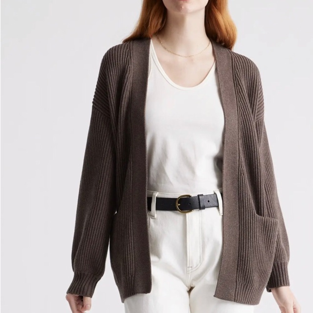 Quince organic cotton long cardigan
